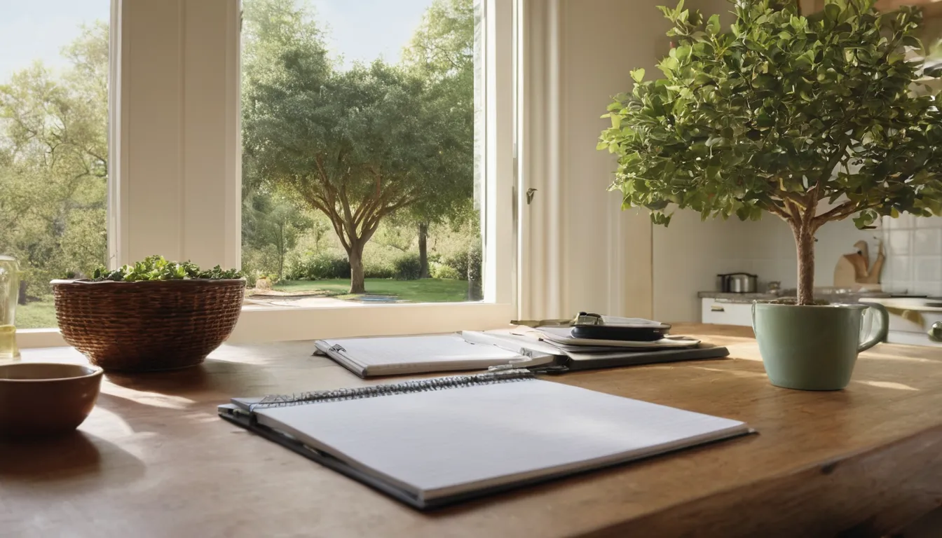 A homeowner reviewing written tree removal quotes at a kitchen table